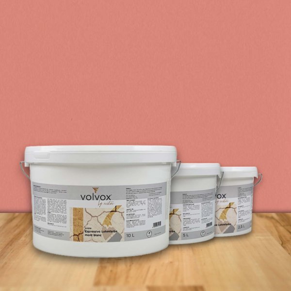 VOLVOX Espressivo Lehmfarbe - 0,1 ltr; Farbton: Pink granite 123