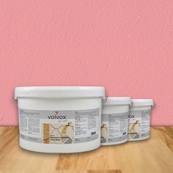 VOLVOX Espressivo Lehmfarbe - 2,5 ltr; Farbton: Sweet pink 255 [PG-C]