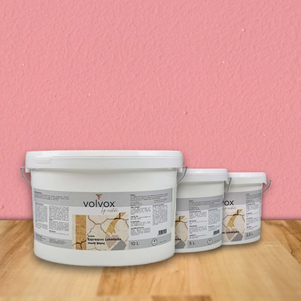 VOLVOX Espressivo Lehmfarbe - 0,9 ltr; Farbton: Sweet pink 255 [PG-C]