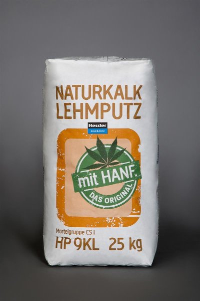 HP 9 KL Naturkalk-Lehmputz mit Hanf, 2 mm, 25 kg Sack