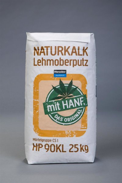 HP 90 KL Naturkalk-Lehmoberputz mit Hanf, 1 mm, 25 kg/Sack