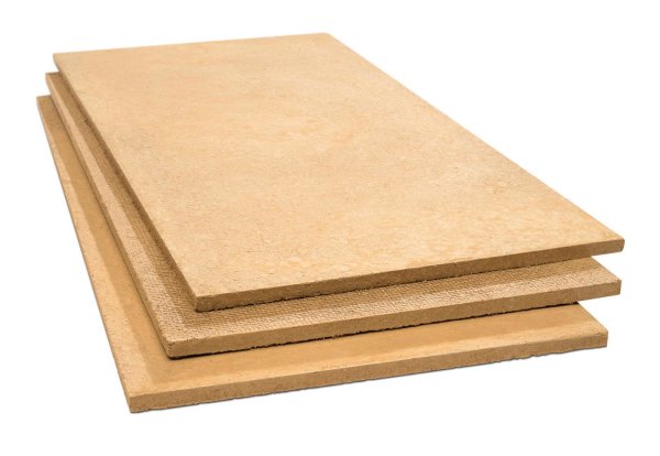 conluto Lehmbauplatte/n, 16 mm, 1,25 x 0,625 m, 46,86 m²/Pal, einseitig mit Jutegewebe armiert, 60 Platten auf Einwegpalette verschweißt