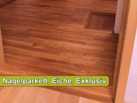 Woodline Eiche Exclusiv, gehobelt, glattkant, 2,2 x 7 x 25 - 100 cm, unbehandelt - Nagelparkett