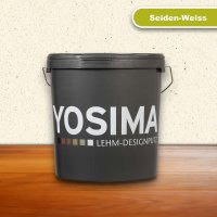 YOSIMA Lehm-Designputz - Seiden-Weiss