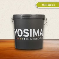 YOSIMA Lehm-Designputz - Woll-Weiss