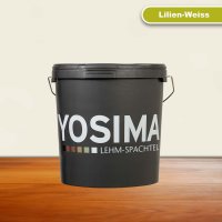 YOSIMA Lehm-Farbspachtel: Lilien-Weiss