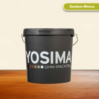 YOSIMA Lehm-Farbspachtel: Seiden-Weiss