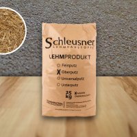 Schleusner - Lehm - Oberputz mit Stroh